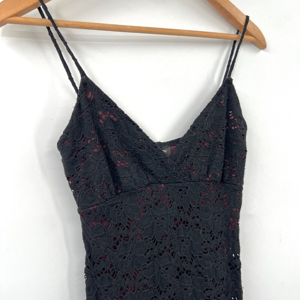 Vintage Le Chateau Lace Asymmetrical Dress - Picture 3 of 8